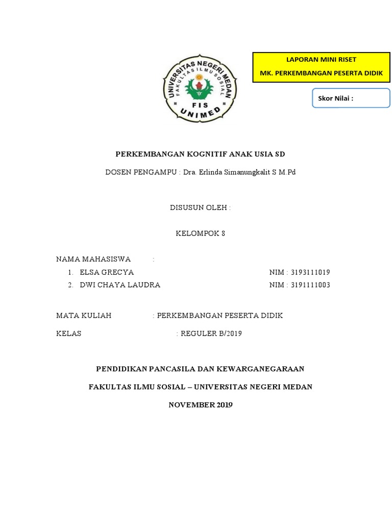 MINI RISET PPD 8 | PDF | Karier & Perkembangan | Ilmu Sosial