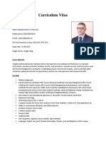 Curriculum Vitae: Personal Information