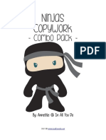 Combo Pack : Ninjas Copywork