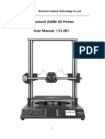 Geeetech A30M 3D Printer User Manual V1.00 : Shenzhen Getech Technology Co.,Ltd