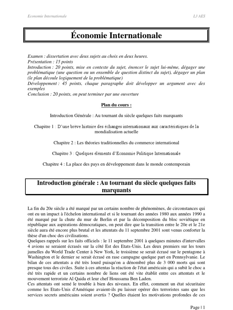 dissertation exemple economie