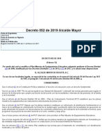 Decreto Distrital 052 de 2019 PDF