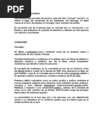 Concepto de Nacionalidad