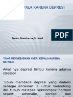 Nyeri Kepala Karena Depresi - Dean Grestama