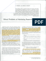 Ethical Problems of Marketing Researchers PDF