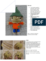 Materials:: Helpful For Attaching Amigurumi Parts-See HERE)