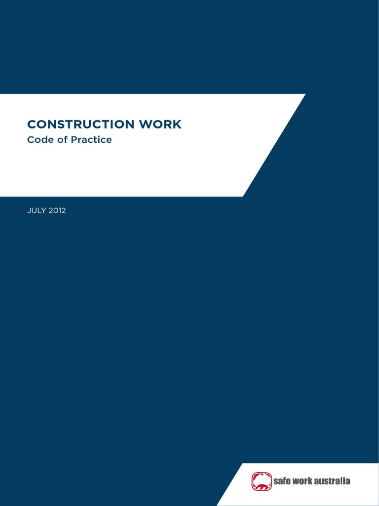 Code of Practice Construction Work 56 PDF | PDF | Occupational Safety ...