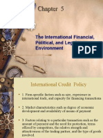 The International Financial, Political, and Legal Environment