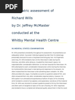 Download Psychiatric assessment of Richard Wills by anon-500737 SN455996 doc pdf