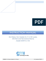 Instruction Manual: SIL3 Relay Out Module For 5 A ND Loads, DIN-Rail and Termination Board, Model D5091S-103