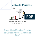 Reglamento-De-Alabanza LA Familia - de - Dios - Iglesia - MetodistaP - Oaxaca