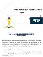 Gestión administrativa pública SIGA