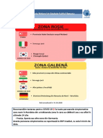 Lista Regiunilor Si Localitatilor Din Zona Rosie Si Zona Galbena Cu Transmitere A COVID-19 PDF