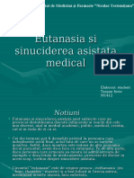 Eutanasia Si Sinuciderea Asistata Medical