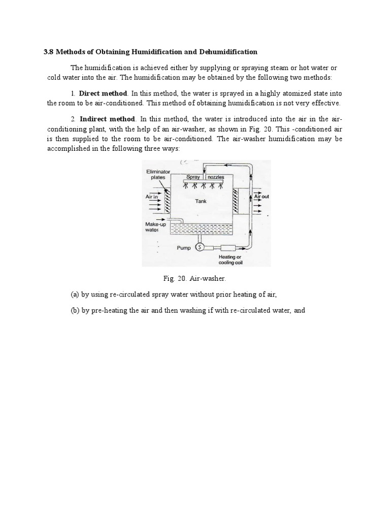 Humidification and Dehumidification Methods | PDF | Humidity | Air ...