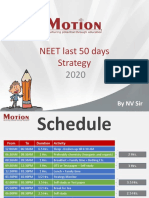 NV Sir Strategy For NEET 2020 - Last 50 Days I Motion Kota