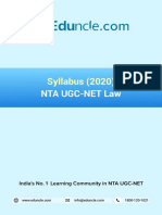 Syllabus (2020) : Nta Ugc-Net Law