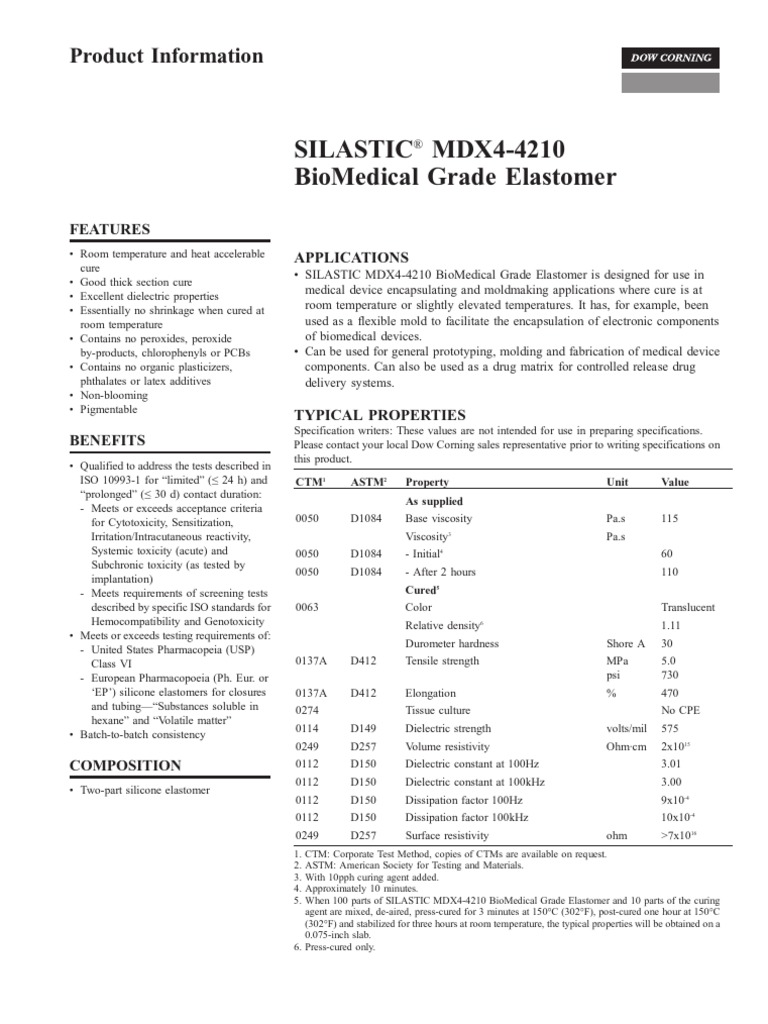 silastic-mdx4-4210-biomedical-grade-elastomer-product-information