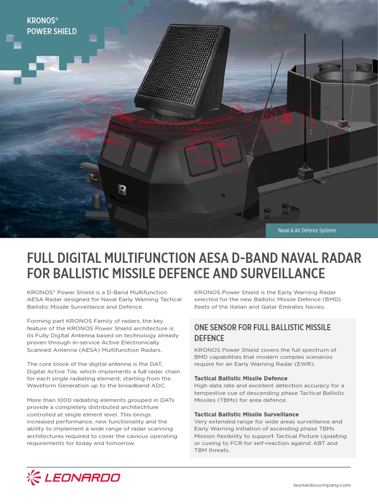 KRONOS Power Shield LQ mm08696 | PDF | Radar | Missile Defense