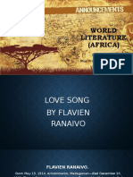 WORLD LITERATURE (Africa)