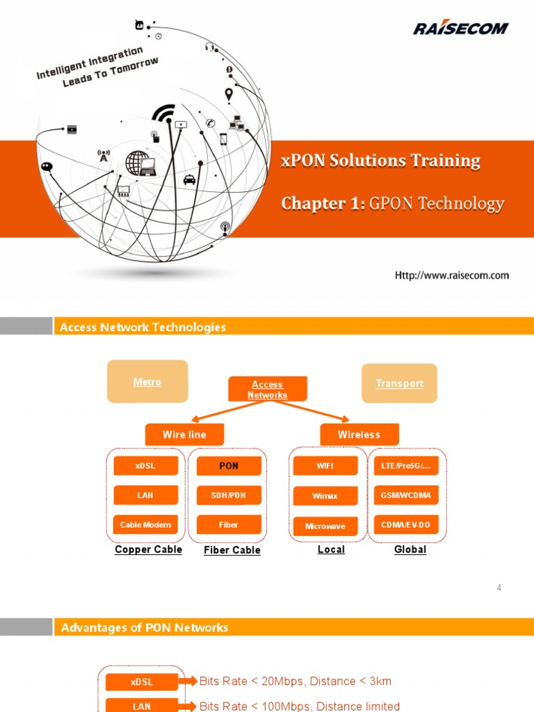 GPON Technology Training Overview | PDF | Fiber To The X | Computer ...