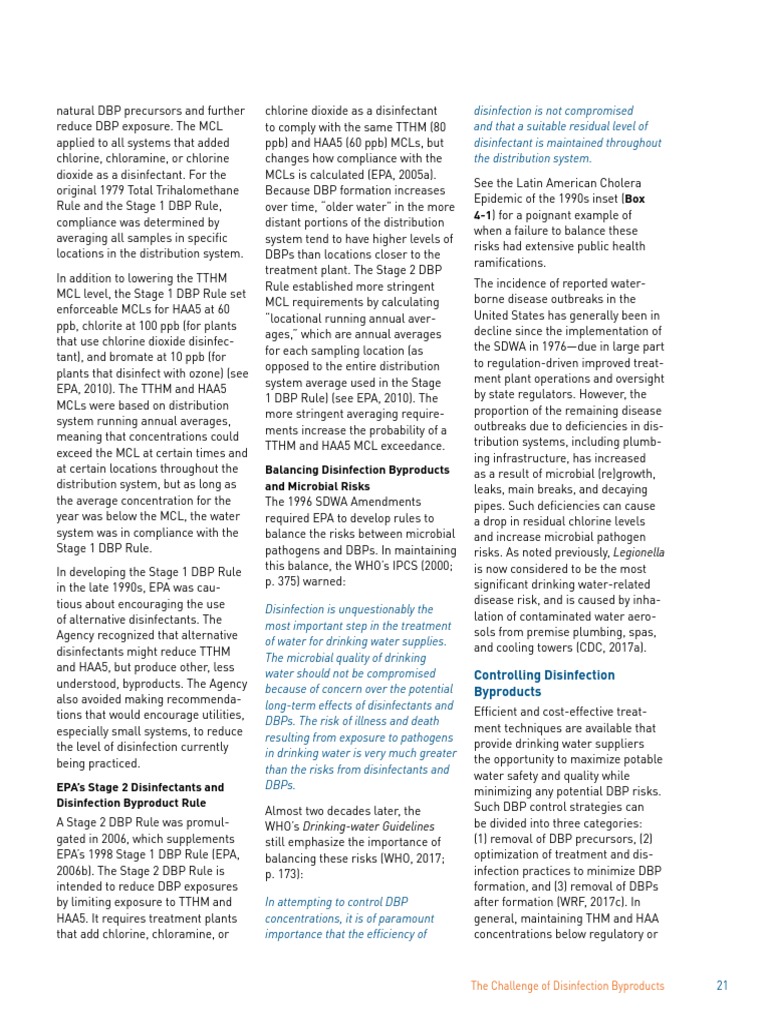 2018 Drinking Water Chlorination Booklet Part4 PDF Chlorine