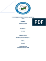 UAPA: Tarea 7 sobre la batería PROLEC de evaluación de la escritura