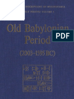 Old Babylonian Period (2003-1595 BC)