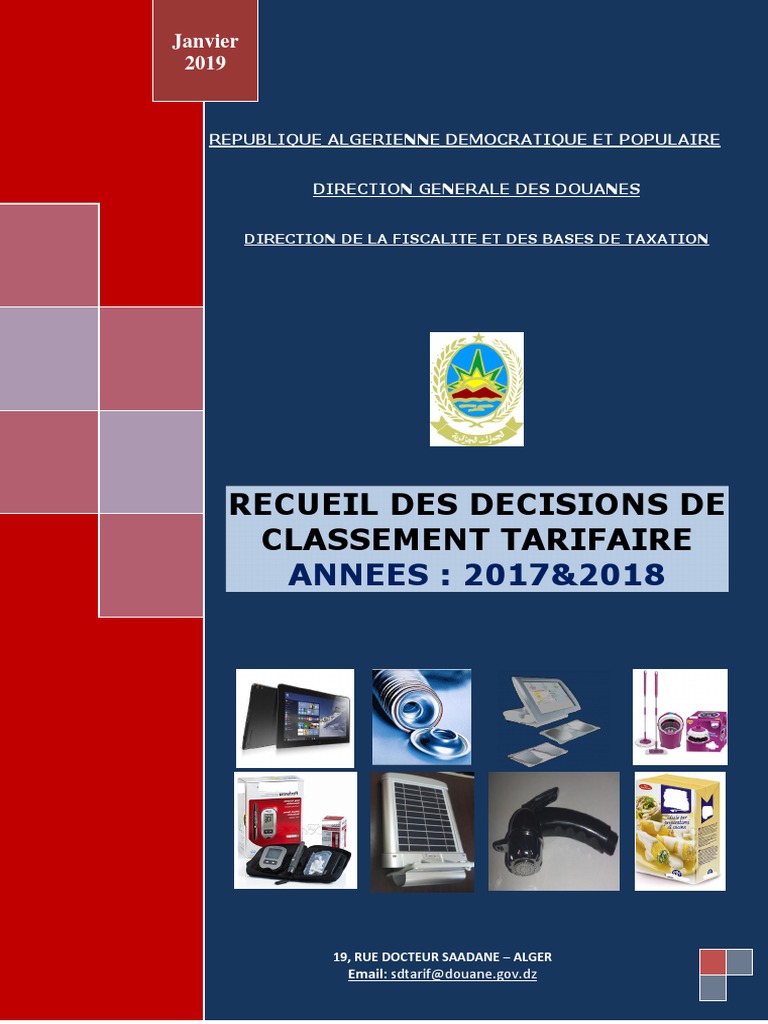 Notes Explicatives Du Système Harmonisé 2019 Pdf Recueil Decision CT 2017-2018 | PDF | Laminage | Dentiste