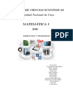 EJERCICIOS Y PROBLEMAS 2020 Matemática I