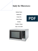 Microwave Case Study: Evaluating Interface Design