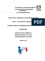 Capacitación y desarrollo de recursos humanos UNAM