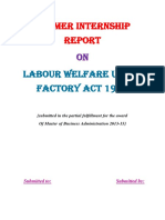 Labour Welfare Under Factory Act 1948