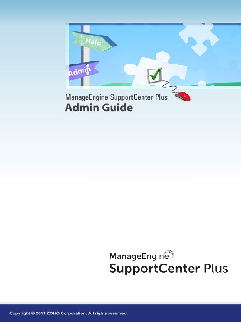 ManageEngine SupportCenter Plus Admin Guide | PDF | Active Directory ...