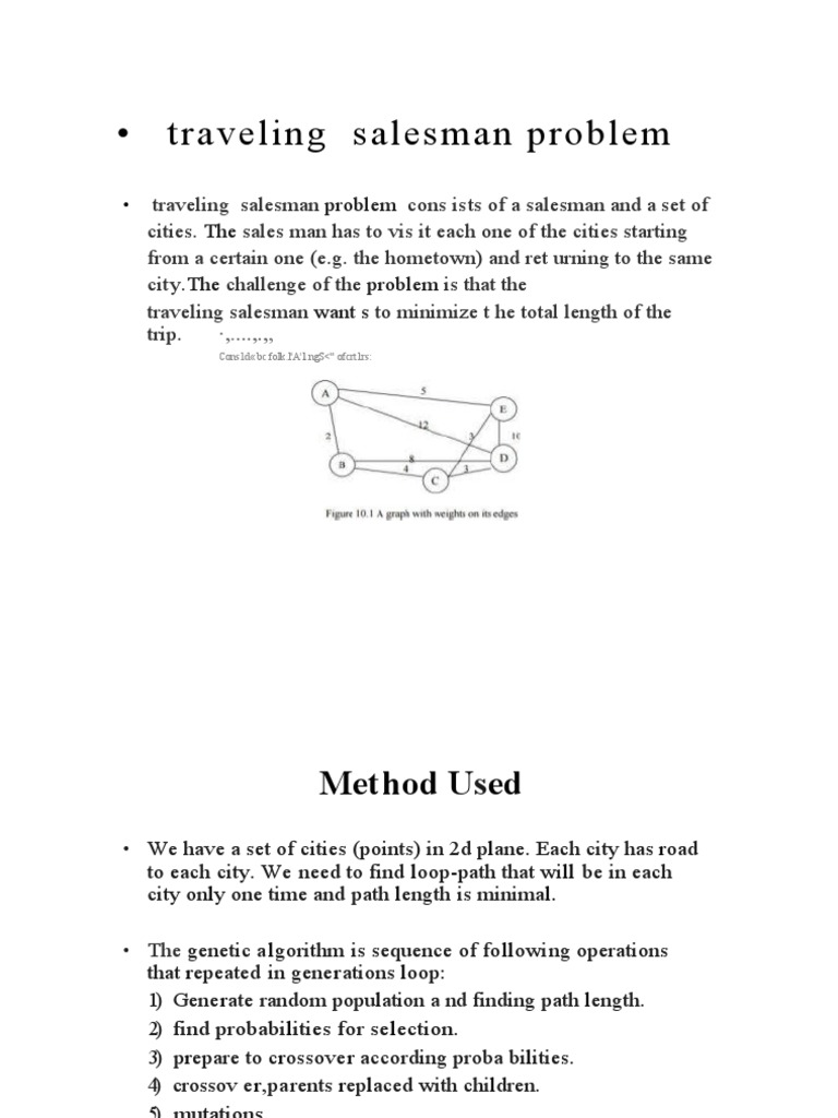 Traveling Salesman Problem | PDF | Areas Of Computer Science | Algorithms