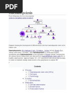 Haematopoiesis: Jump To Navigation Jump To Search