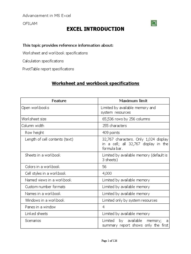 Ms Excel 10 Microsoft Excel Worksheet