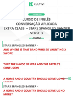 Curso de Inglês Conversação Aplicada Extra Class - Stars Spangled Banner Verse 3