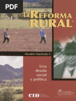 reforma rural deuda social A.Machado