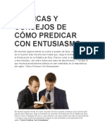 Técnicas y Consejos de Cómo Predicar Con Entusiasmo