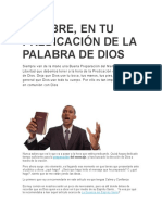 Sé Libre, en Tu Predicación de La Palabra de Dios