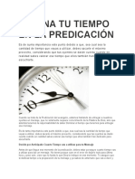 Domina Tu Tiempo en La Predicación