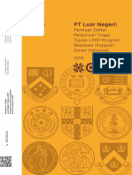 Daftar Perguruan Tinggi Tujuan Luar Negeri Beasiswa Unggulan Dosen Indonesia BUDI 2019 10 Mei 2019 PDF