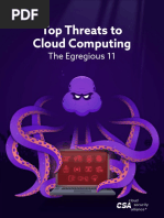 Top Threats To Cloud Computing: The Egregious 11