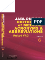 Jablonski S Dictionary of Medical Acronyms Abbreviations 6E 2009 PDF UnitedVRG PDF