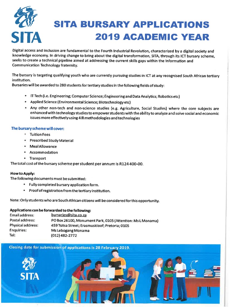 Sita Bursary Form PDF | PDF