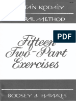 Kodaly 15 Two Part Exercises PDF