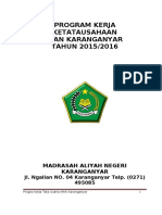 Program Kerja Tata Usaha