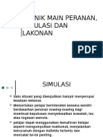 SIMULASI VS MAIN PERANAN VS LAKONAN