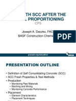 Life With SCC After The Initial Proportioning: Joseph A. Daczko, FACI BASF Construction Chemicals